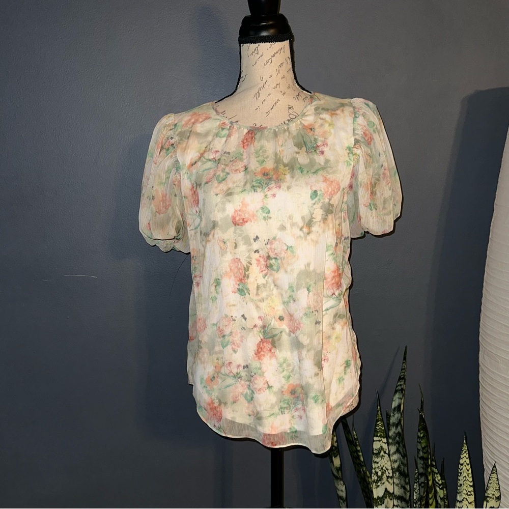 Alex Marie Pastel Floral Blouse
